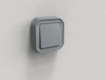 Interrupteur ou va-et-vient étanche Plexo 10AX 250V~ IP55 IK08 livré complet pour fixation en encastre - gris – Image 5