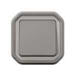 Interrupteur ou va-et-vient étanche Plexo 10AX 250V~ IP55 IK08 livré complet pour fixation en encastre - gris – Image 2