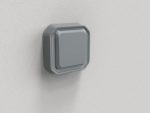 Prise de courant 2P+T étanche Plexo 16A 250V IP55 IK08 livrée complète pour fixation en encastré - gris – Image 12