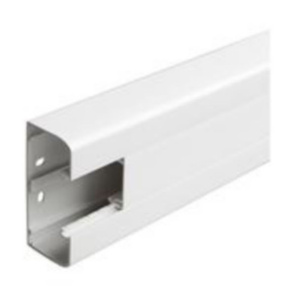 th_LG-075602-WEB-R.jpg Goulotte 1 compartiment à clippage direct 50x105mm Mosaic - blanc – Image 1