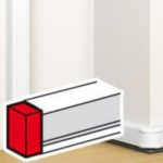 Embout pour goulotte à clippage direct Mosaic 50x80mm - blanc