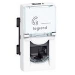 Prise RJ45 catégorie 6 FTP Mosaic 1 module - blanc