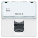 Prise RJ45 catégorie 6 UTP Mosaic 2 modules - blanc – Image 3