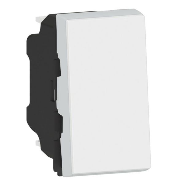 th_LG-077001L-WEB-R.jpg Interrupteur ou va-et-vient 10AX 250V~ Mosaic Easy-Led 1 module - blanc – Image 1