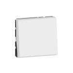 Interrupteur ou va-et-vient 10AX 250V~ Mosaic Easy-Led 2 modules - blanc