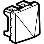 Sortie de câbles Mosaic 2 modules avec serre-câbles pour câble Ø12mm maximum et Ø4mm minimum - blanc – Image 3