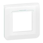Plaque de finition Mosaic pour 2 modules blanc antimicrobien