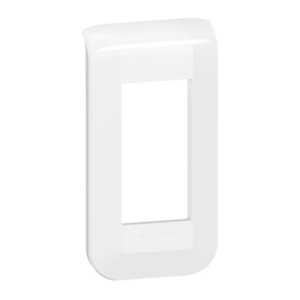 th_LG-078801L-WEB-R.jpg Plaque de finition Mosaic pour 1 module blanc – Image 1