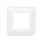 Plaque de finition Mosaic pour 2 modules blanc – Image 2