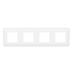 Plaque de finition horizontale Mosaic pour 4x2 modules blanc – Image 2