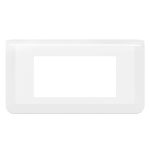 Plaque de finition horizontale Mosaic pour 4 modules blanc – Image 2