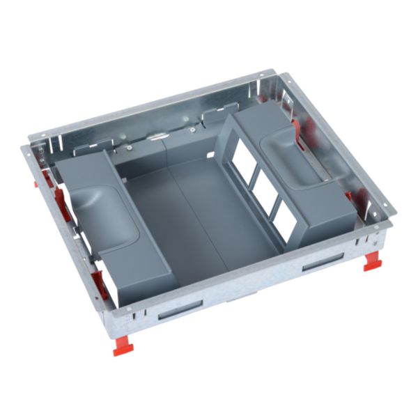 th_LG-088024-WEB-R.jpg Kit support pour boîte de sol standard pour prises en position verticale 2 rangées de 6 modules - 12 modules – Image 1