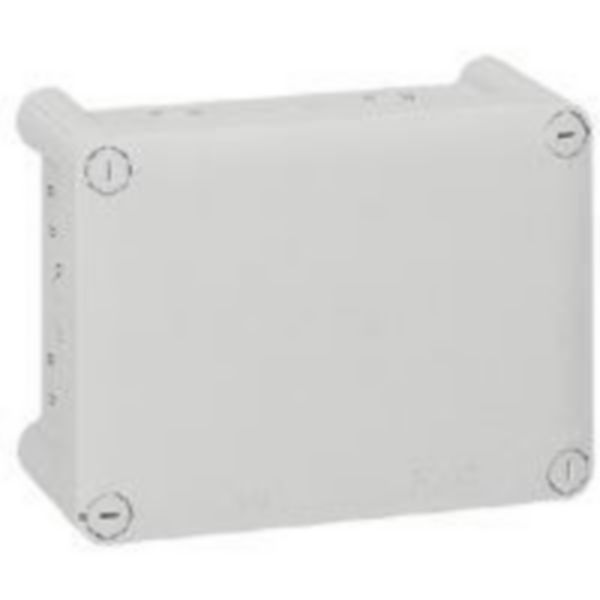th_LG-092064-WEB-R.jpg Boîte de dérivation rectangulaire pour presse-étoupe Plexo dimensions 220x170x86mm - gris RAL7035 – Image 1