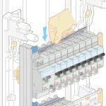Peigne d'alimentation universel Phase + Neutre HX³ horizontale 1P - longueur 13 modules – Image 5