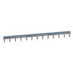 Peigne d'alimentation universel Phase + Neutre HX³ horizontale 1P - longueur 13 modules