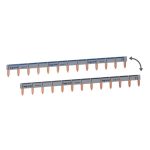 Peigne d'alimentation universel Phase + Neutre HX³ horizontale 1P - longueur 13 modules – Image 2