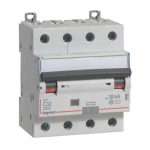 Disjoncteur différentiel monobloc DX³6000 arrivée haute et départ bas à vis 4P 400V~ - 32A - typeAC 30mA