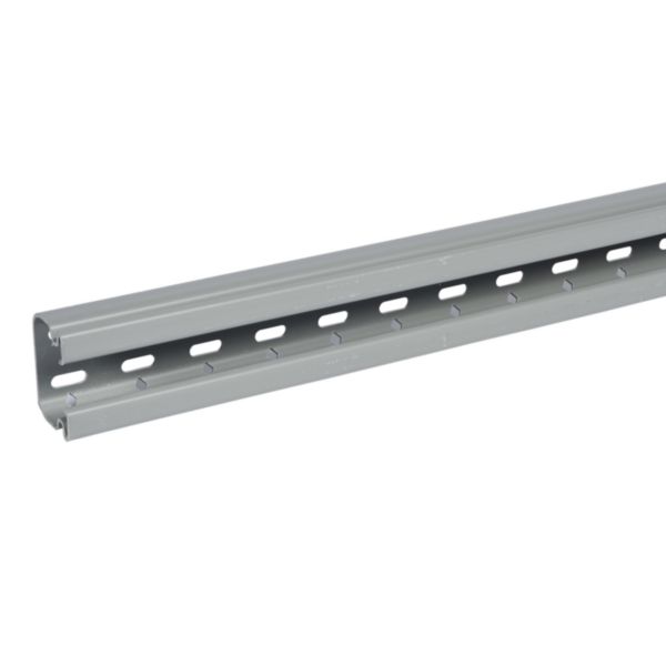 th_LG-637701-WEB-R.jpg Chemin de câbles PVC perforé Isi Plast - hauteur 50mm, largeur 75mm et longueur 3m - finition gris RAL7030 – Image 1