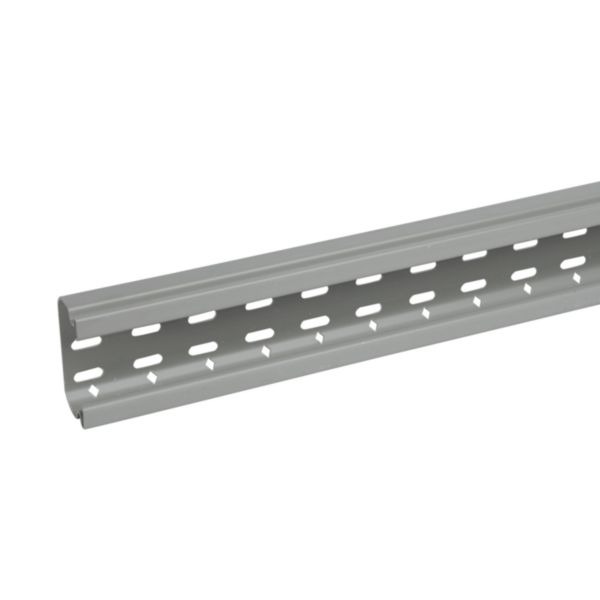 th_LG-637711-WEB-R.jpg Chemin de câbles PVC perforé Isi Plast - hauteur 50mm, largeur 100mm et longueur 3m - finition gris RAL7030 – Image 1
