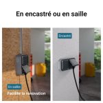 Boîtier saillie étanche Plexo 1 poste avec 2 embouts à membrane et 1 entrée - gris – Image 4