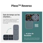 Boîtier saillie étanche Plexo 1 poste avec 2 embouts à membrane et 1 entrée - gris – Image 5